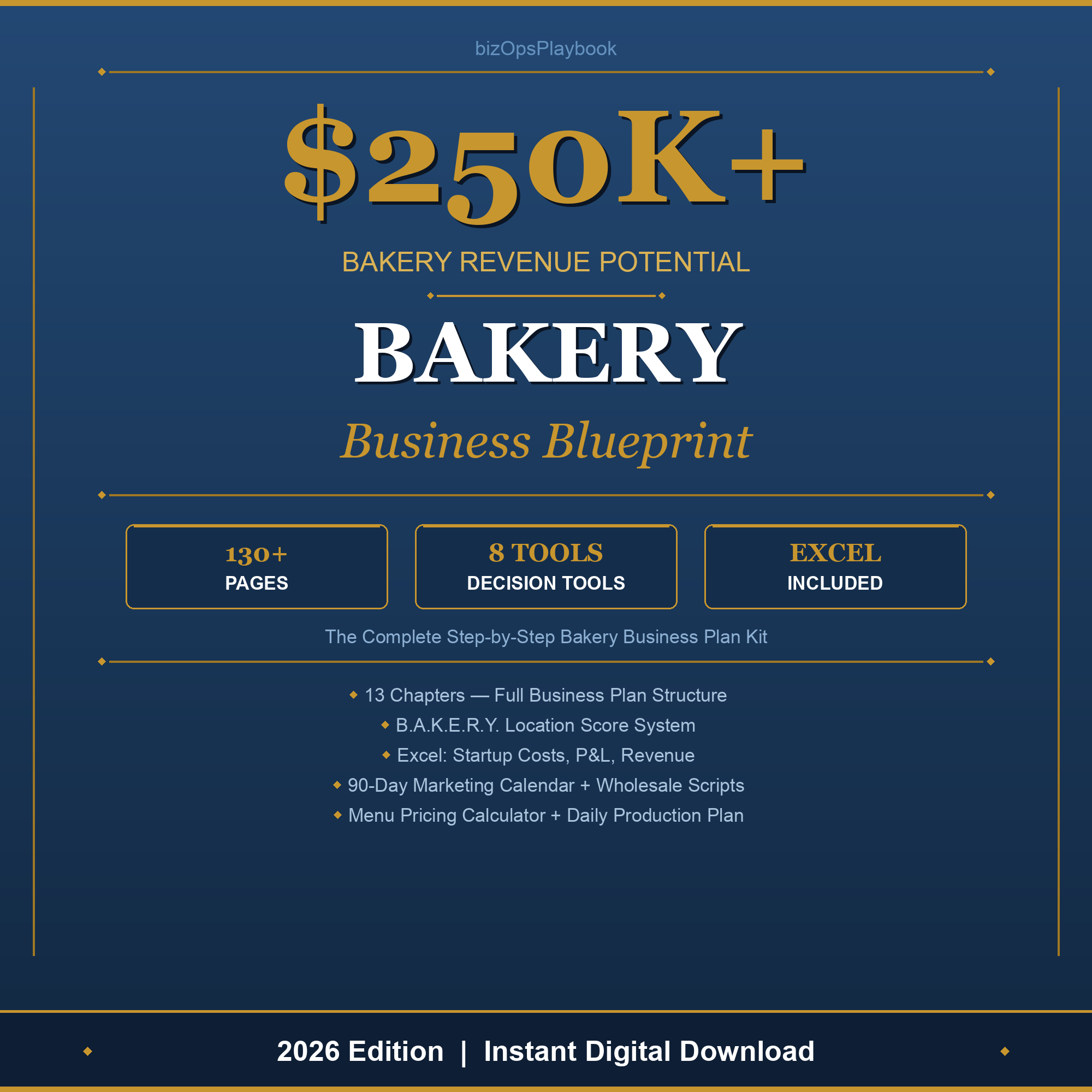 Bakery Business Plan cover