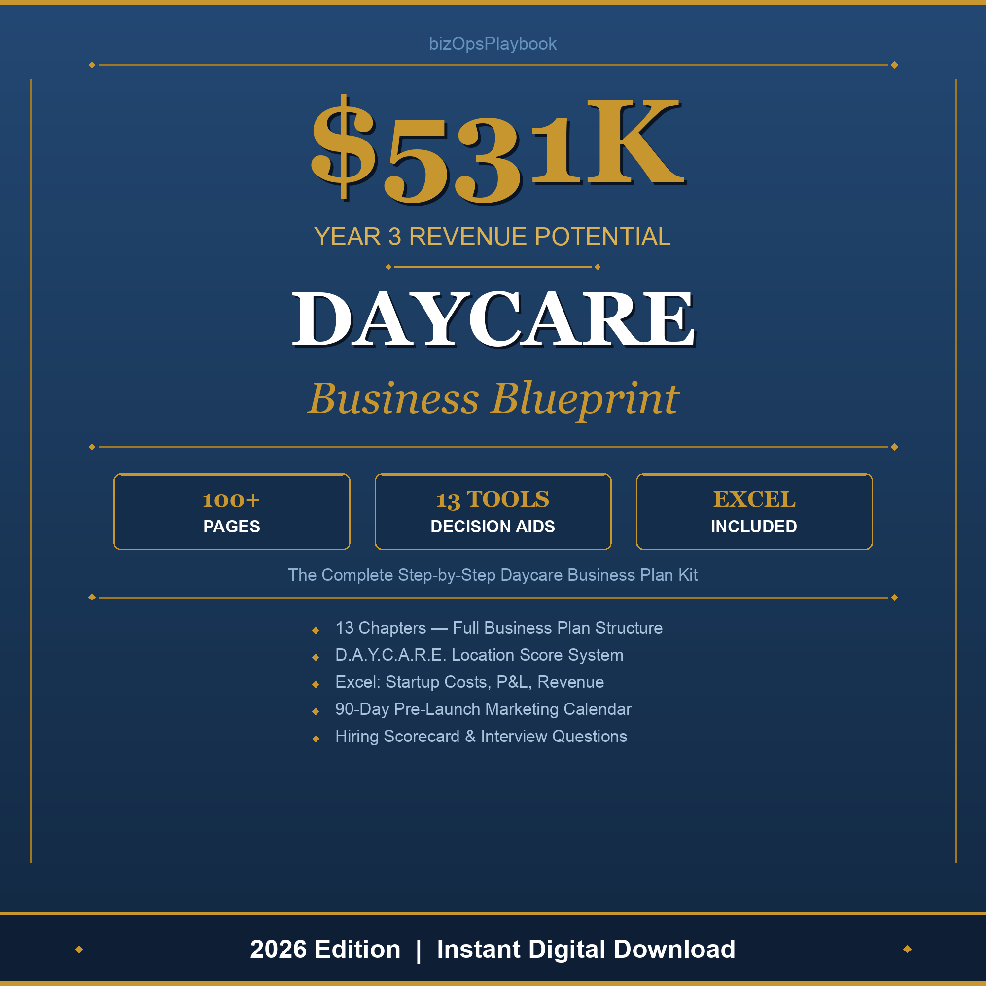 Daycare Business Plan cover